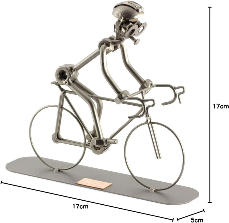 Steelman24 I Schraubenmännchen Rennrad I Made in Germany I Handarbeit I Geschenkidee I Stahlfigur I