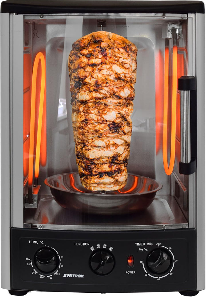 Syntrox Germany 52 Liter Dönergrill Gänsebräter Entenbräter Putenbräter Hähnchengrill Backofen Rotis