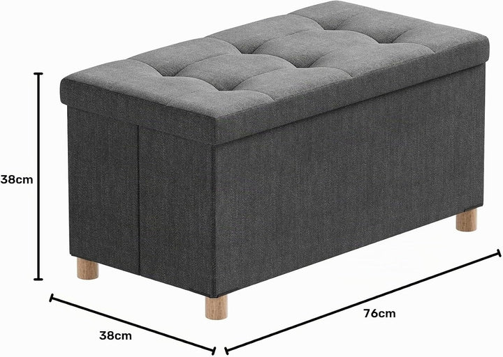 BRIAN &amp; DANY Sitzbank mit Stauraum, Sitztruhe Sitzhocker Fusshocker, Faltbar Sitztruhe Sitzhocker mi