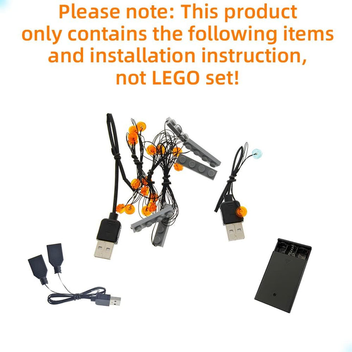 GEAMENT LED Licht-Set Kompatibel mit Lego Avengers Helicarer - Beleuchtungsset für 76153 Baumodell (