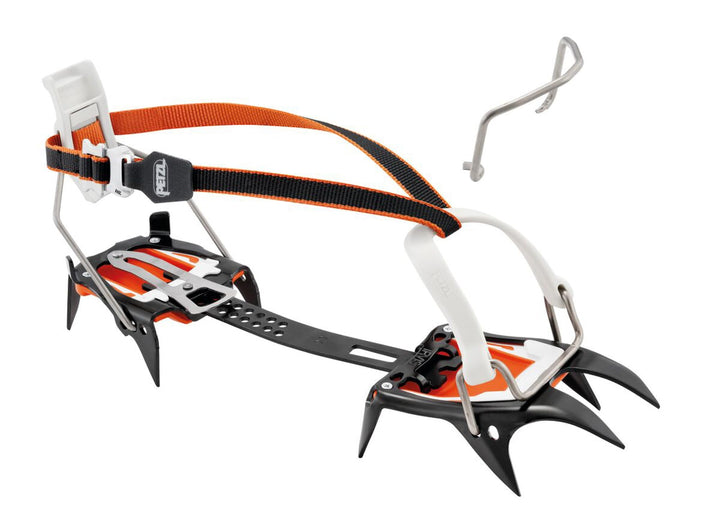 Petzl, Irvis Leverlock Universal, Orange, T03A LLU, 36-45 Einheitsgrösse Schwarz / Weiss / Orange, E