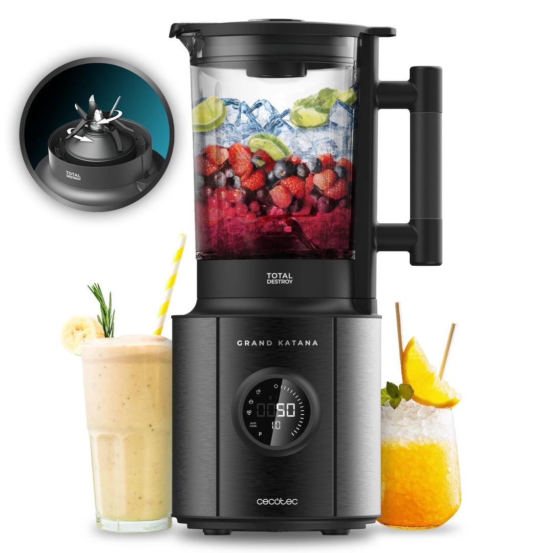 Cecotec Standmixer Grand Katana 2700MAX Total Destroy Screen B. Maximale Leistung 2700W, Digitales D