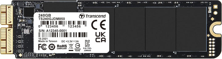 Transcend 240 GB JetDrive JDM 850 NVMe™ PCIe™ Gen3 x4 SSD TS240GJDM850 240GB Ohne Thunderbolt-Gehäus