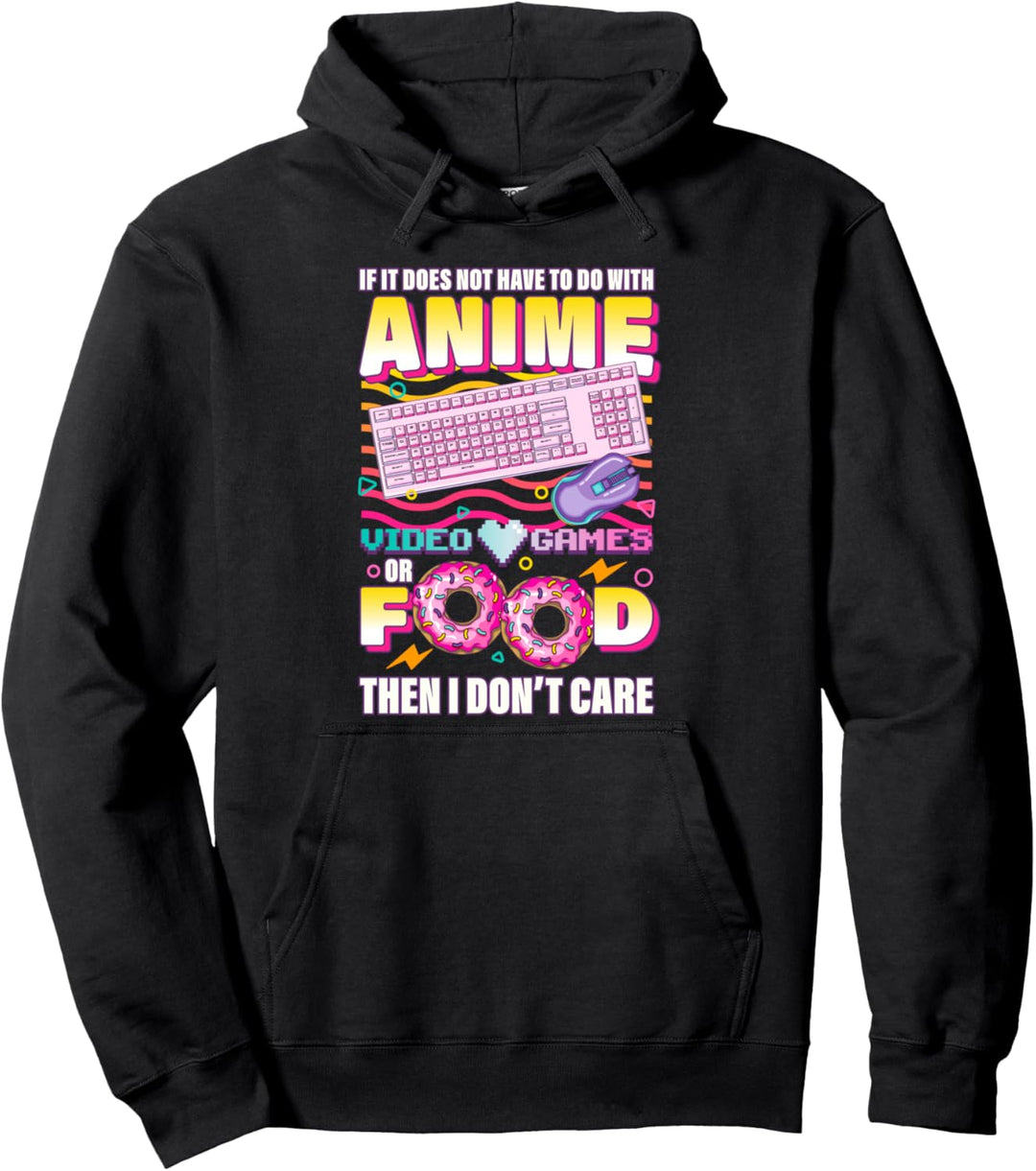 Anime Videospiele Essen Gamer Geschenk Anime Pullover Hoodie