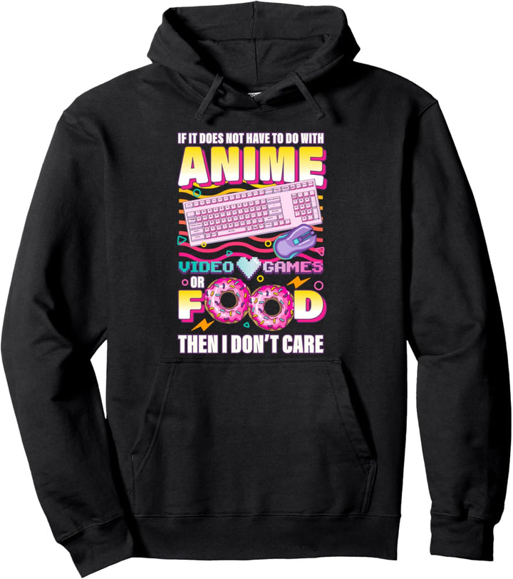 Anime Videospiele Essen Gamer Geschenk Anime Pullover Hoodie