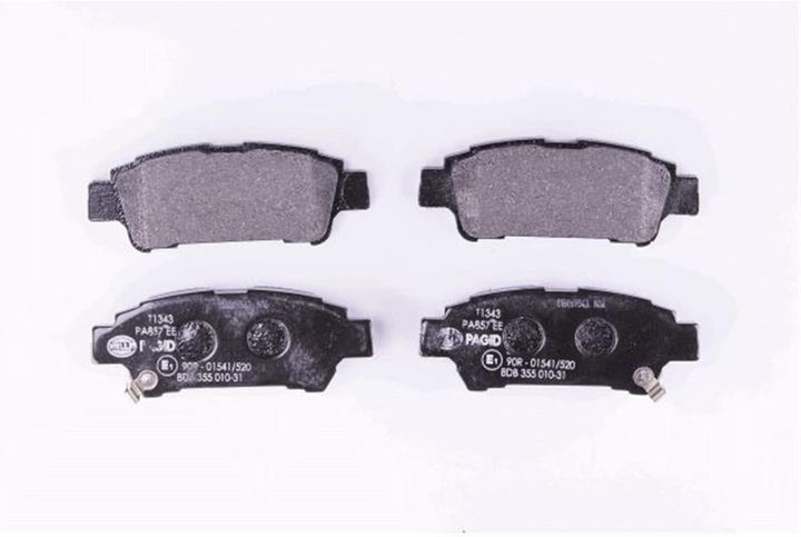 HELLA PAGID 8DB 355 010-311 Bremsbelagsatz - T1343 - Dicke/Stärke: 16.5mm - Bremssystem: Sumitomo -