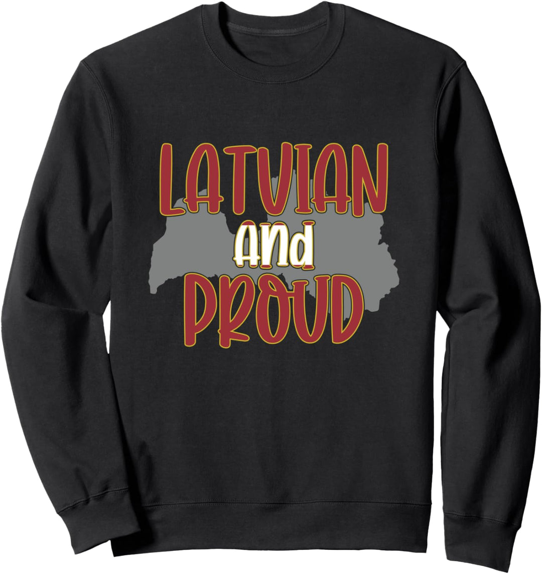 Lettisch und Stolz - Lettland Flagge Stolz Sweatshirt