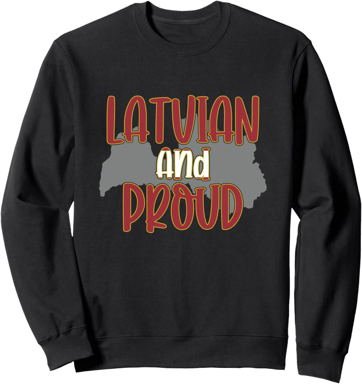 Lettisch und Stolz - Lettland Flagge Stolz Sweatshirt