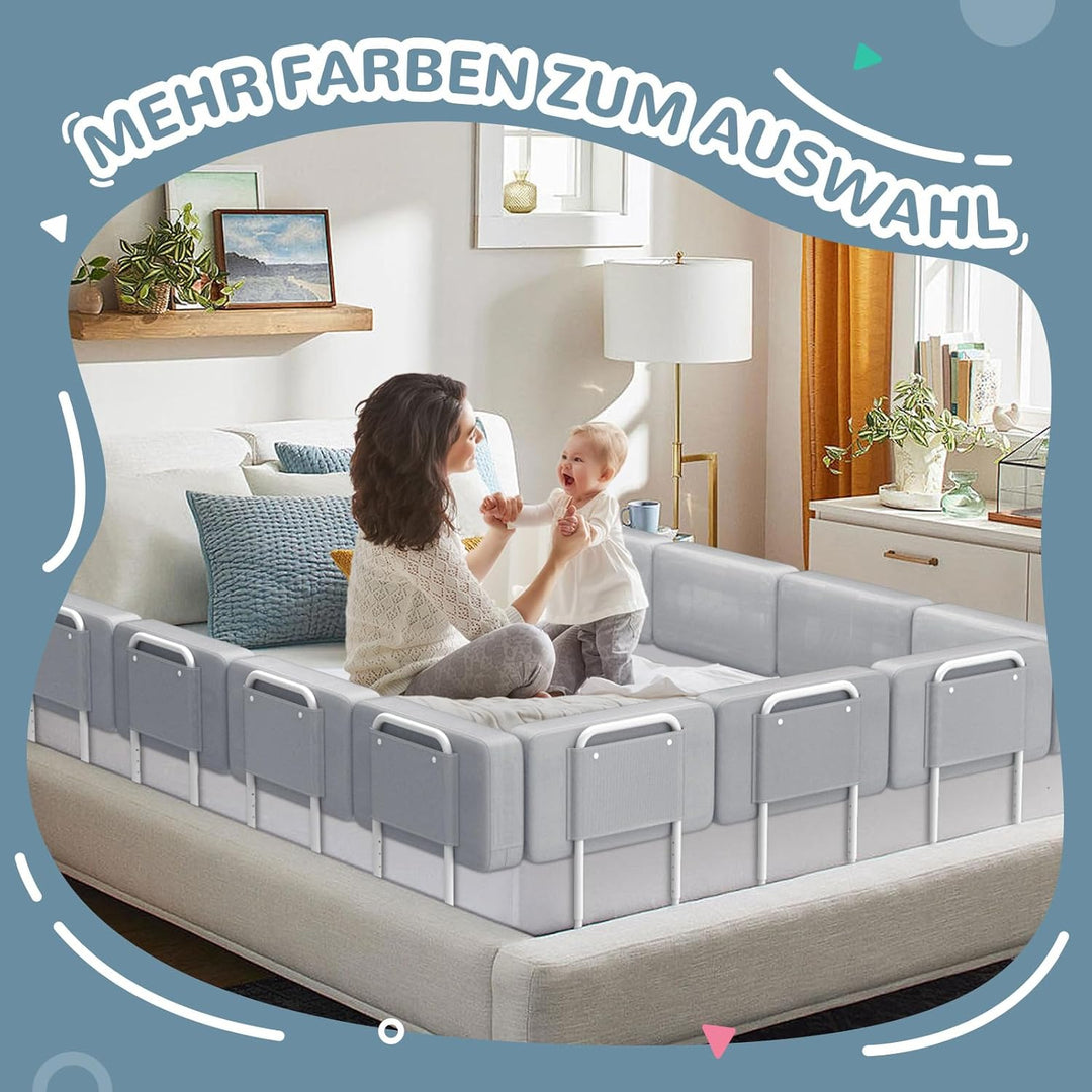 Soontrans Rausfallschutz Bett, Sorgt für Süsse Träume für Ihren Kleinen, Rausfallschutz Boxspringbet