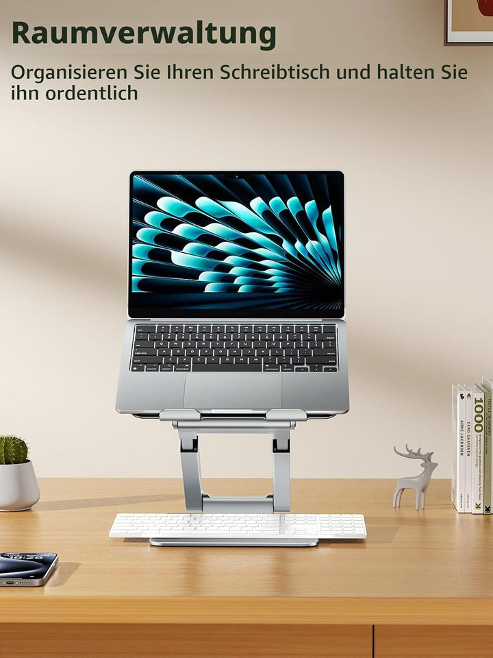 tounee Laptop Ständer Höhenverstellbar, Ergonomischer Computer Ständer, Adjustable Laptop Stand, Not