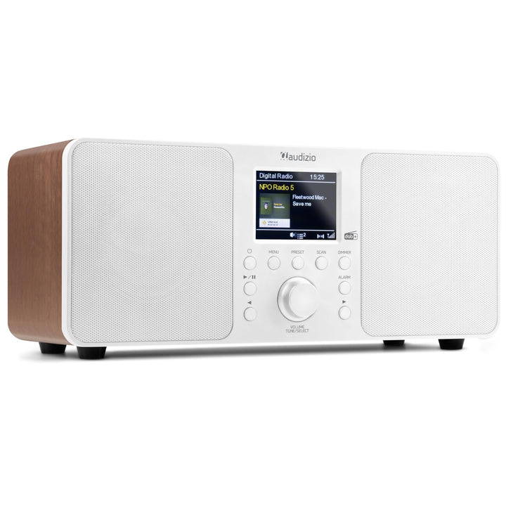 Audizio Genua DAB Radio mit Bluetooth – Stereo DAB Plus Radio mit Fernbedienung, 60 Speicherplätze,