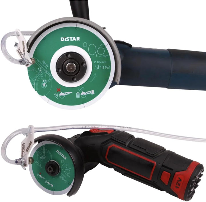 DiSTAR SPRAY Wasserkühlsystem für Winkelschleifer & Mini Winkelschleifer 45–230 mm – Wasserzufuhr fü