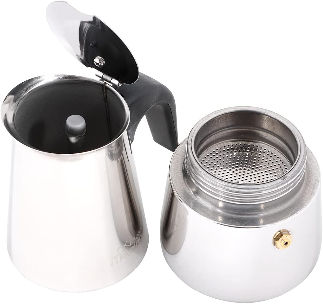 Any Morning Espressokocher | Espressokanne für alle Herdarten | inc. Induktion, Mokkakanne, Camping