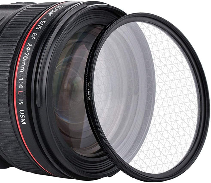 JJC Sternenfilter mit 8 Punkten, 55 mm, mit Schutzhülle, für Canon, Nikon, Pentax, Olympus, Sony, Pa