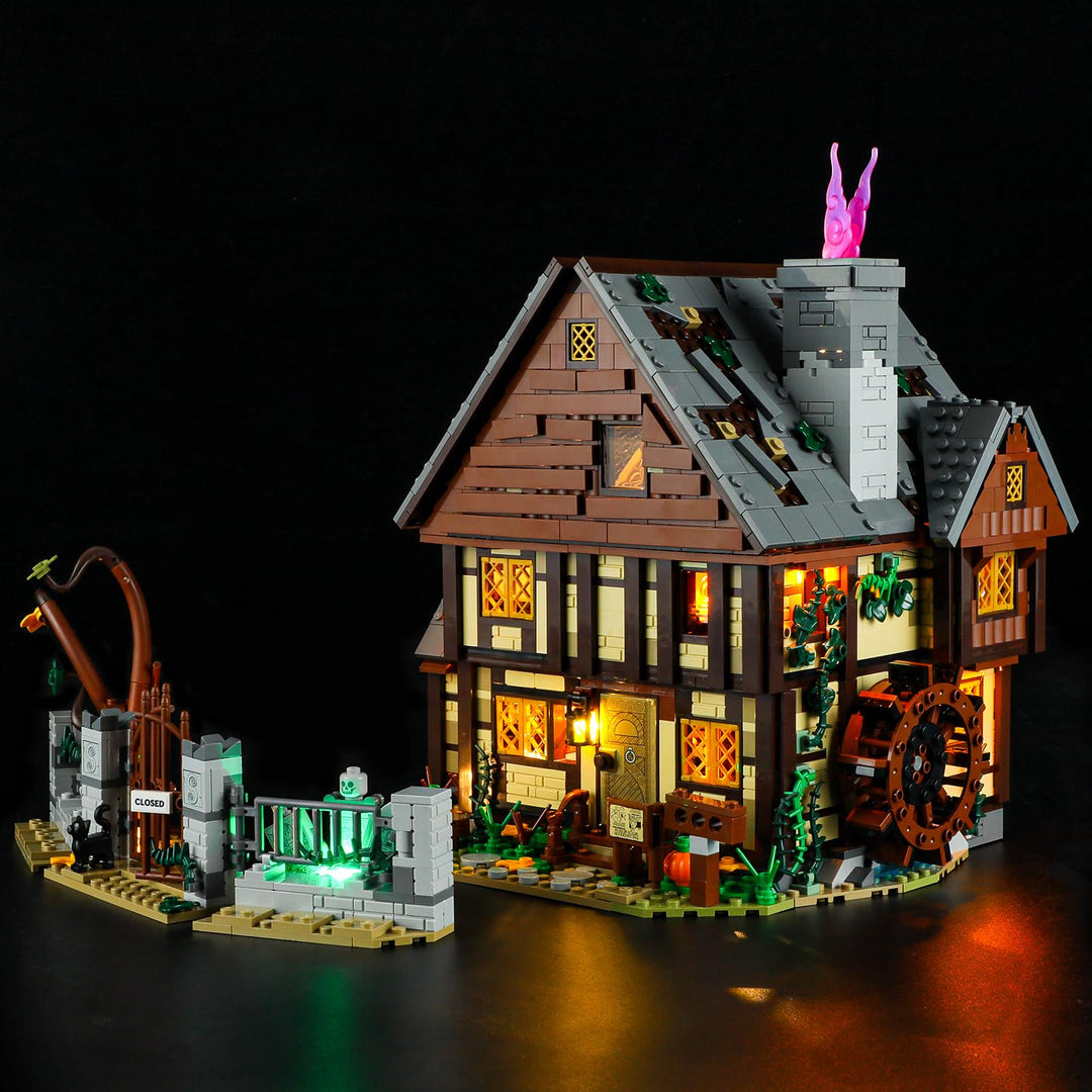GEAMENT LED Licht-Set Kompatibel mit Lego Disney Hocus Pocus Das Hexenhaus der Sanderson-Schwestern