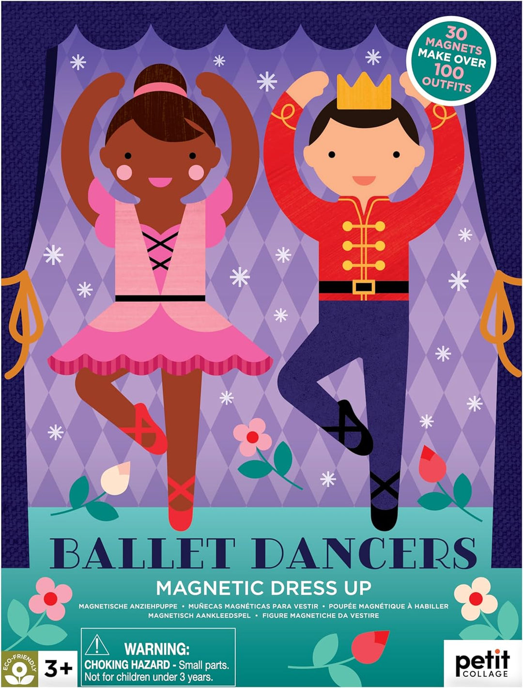 Petit Collage Ballet Dancers Magnetic Dress Up
