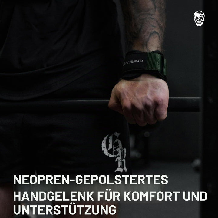 Gymreapers Gewichthebergriffe (Paar) für schweres Powerlifting, Kreuzheben, Rudern, Klimmzüge, mit N