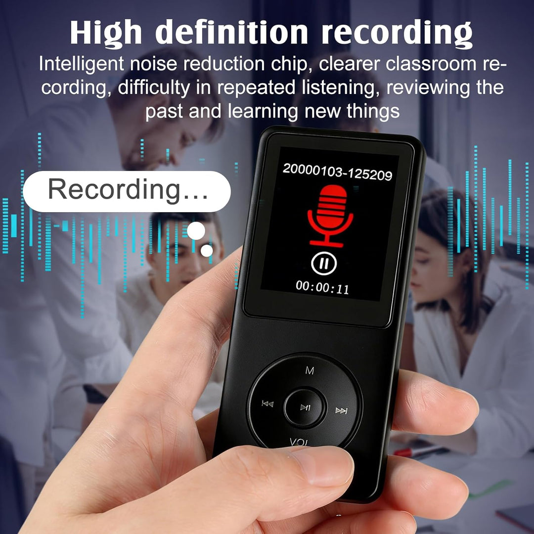 64GB MP3 Player, MP3-Player Bluetooth 5.0 mit 1,8" TFT-Farbbildschirm, Tragbarer Musik-Player mit La