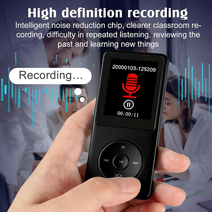 64GB MP3 Player, MP3-Player Bluetooth 5.0 mit 1,8" TFT-Farbbildschirm, Tragbarer Musik-Player mit La