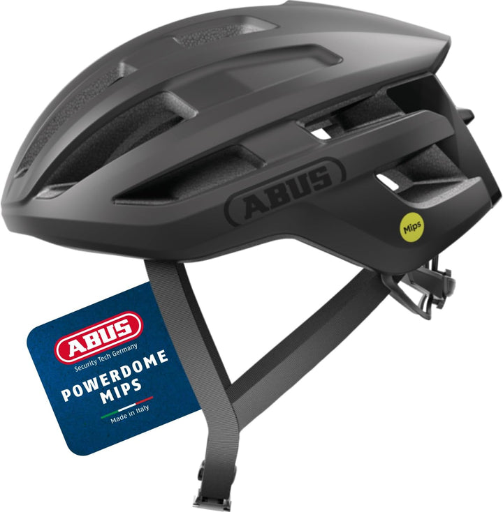 ABUS Rennradhelm PowerDome MIPS - leichter Fahrradhelm mit cleverem Belüftungssystem und Aufprallsch