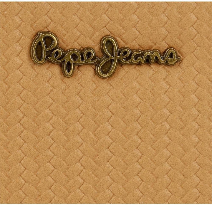 Pepe Jeans Lena Umhängetasche Handyhalter Braun 9,5x16,5 cm Kunstleder Braun mobile Umhängetasche, B