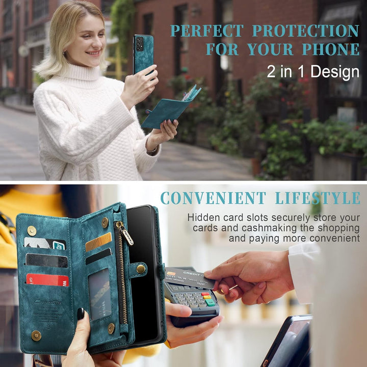 UFinetech Samsung A33 Hülle, Flip Leder TPU Stossfeste Kartenfach Tasche Samsung Galaxy A33 5G Handy