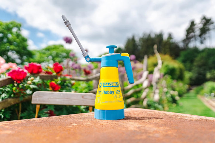 GLORIA Drucksprühgerät Hobby 125 Plus - 1,25L Gartenspritze | Handsprüher |zur Ausbringung von Essig
