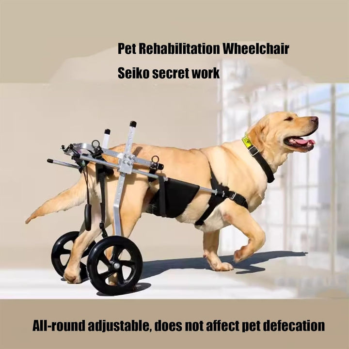 Mittlerer und grosser Hunderollstuhl, Rehabilitationshilfe, Hinterbeinstütze, Hundewagen mit Rädern,
