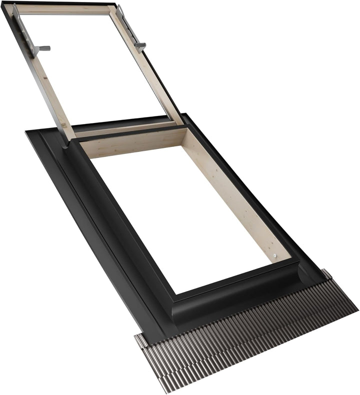 Emica - Dachfenster Best Vasistas aus Aluminium | Verglasung mit Hagelschutz und Innenverglasung 4T-