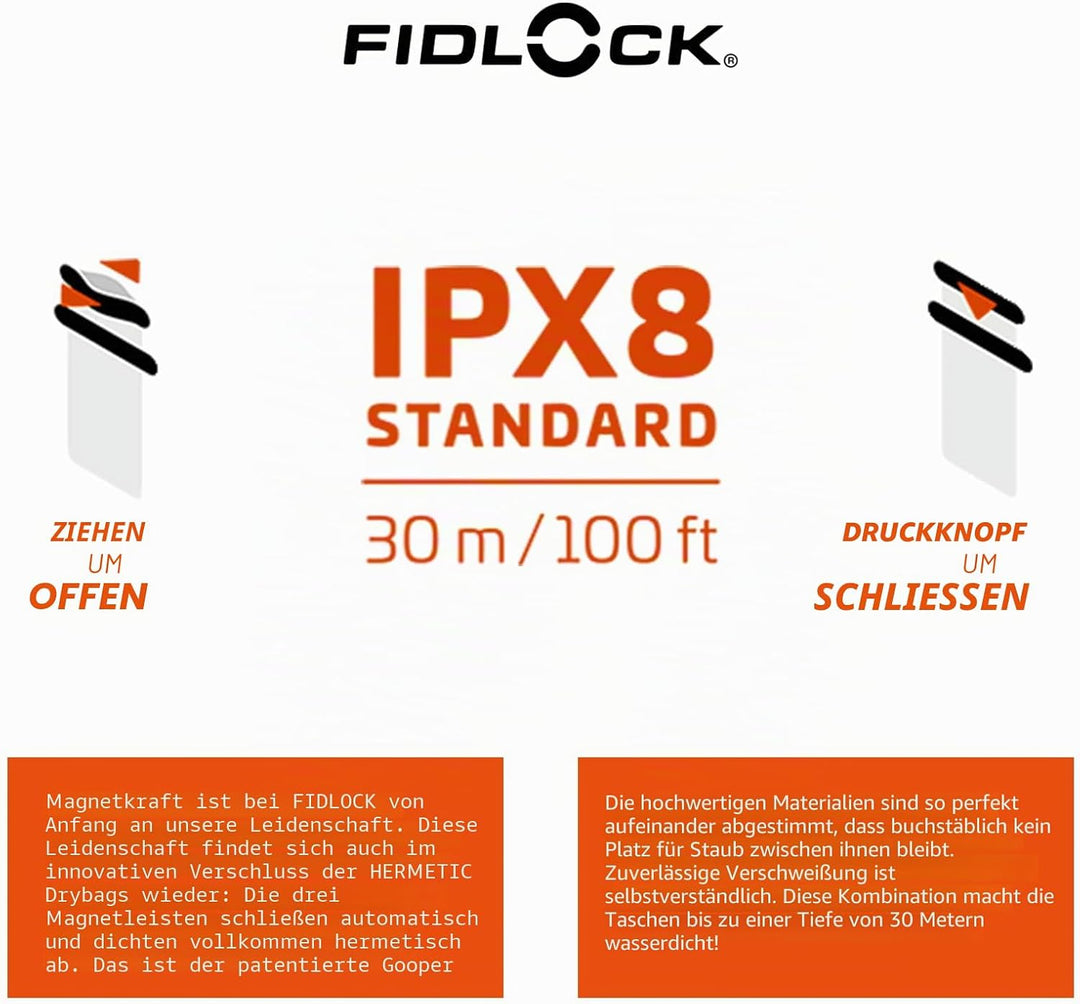 Fidlock Hermetic Drybag, Maxi, transparent/transparent maxi Transparent/Transparent, maxi Transparen