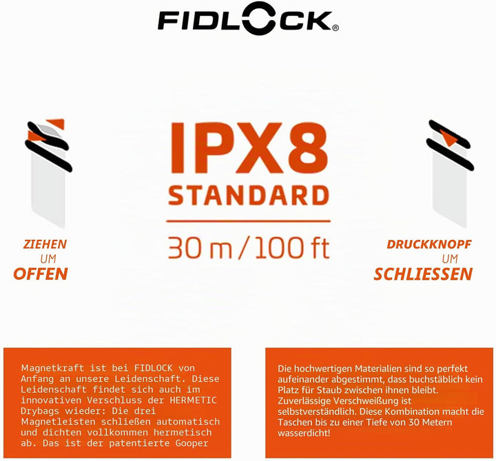 Fidlock Hermetic Drybag, Maxi, transparent/transparent maxi Transparent/Transparent, maxi Transparen