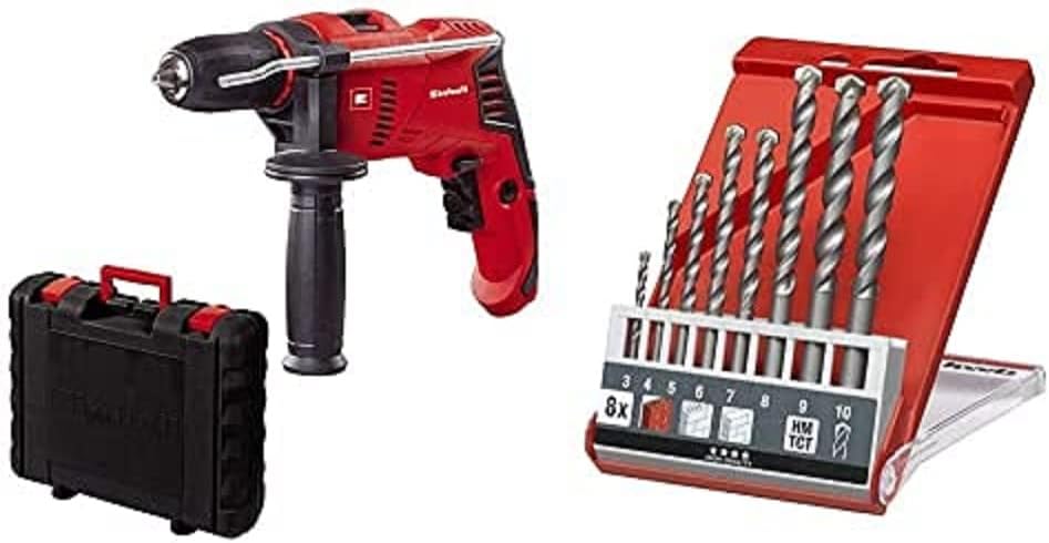 Einhell Schlagbohrmaschine TE-ID 500 E (500 W, Bohrleistung Ø Holz 25 mm, Beton 10 mm, Metall 8 mm,