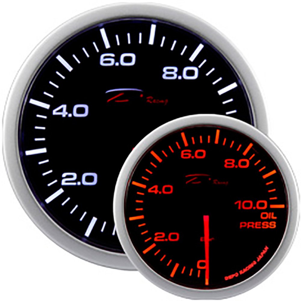 Depo Racing WA-Series Instrument - Öldrück 0,0>10,0 bar - 52mm
