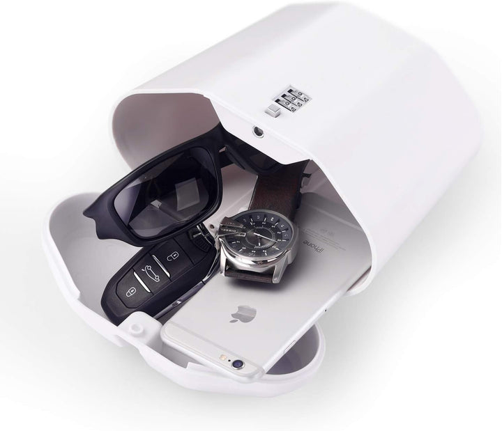 Strandtresor zum Anketten,Portable Mini Cipher Box Indoor/Outdoor Lock Box - Sichern Sie Ihre Sachen