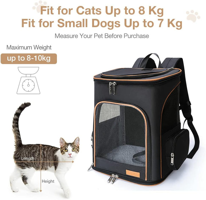 Lekesky Erweiterbar Katzen Rucksack Hunderucksack, Katzenrucksack Gross für für kleine Katzen und Hu