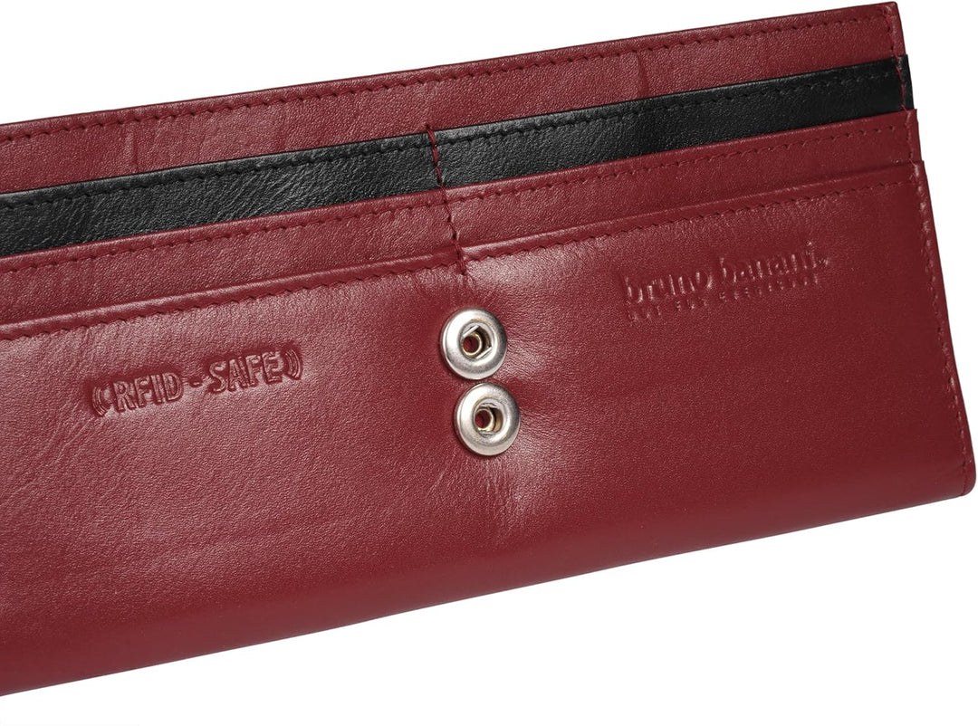 bruno banani Geldbörse Echt Leder schwarz Damen - 021911, Schwarz