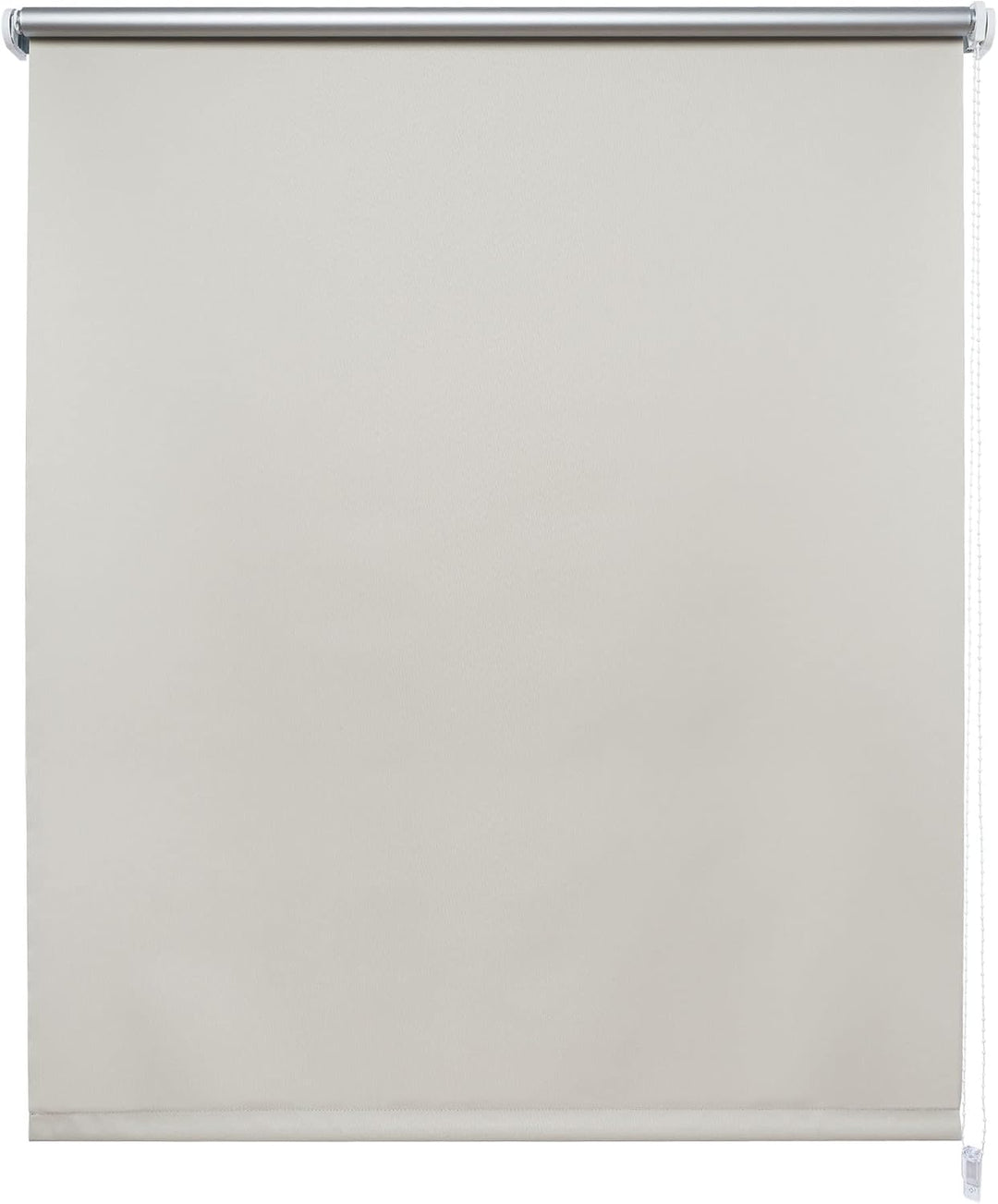Liedeco® Rollo, Fenster Rollo, Kettenzug-Rollo / 112 x 180 cm (Breite x Höhe), beige/Thermo-Beschich