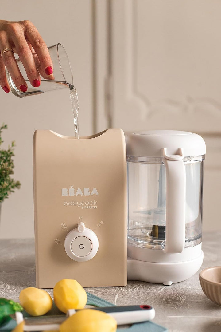 BEABA, Babycook Express, Baby Robot 4 in 1 Mixer/Standmixer, 15 Min. schnelles Kochen, Mixen nach Ma