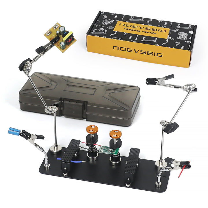 Magnetische Dritte Hand Löt-Halterung aus Metall, Verstellbare Helping Hands Klemme für Elektronik,