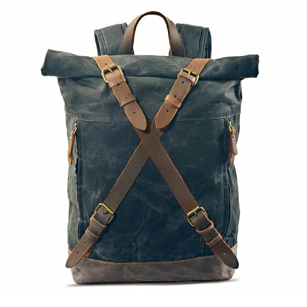 Motorrad Rucksack Craftride CR3 Canvas Tasche gewachst 13Ltr in schwarz