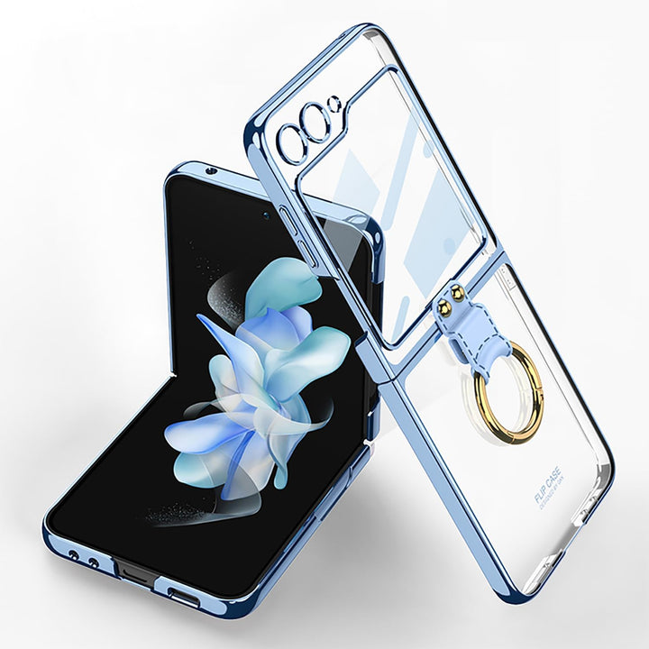 CeeEee Hülle Z Flip 5 Handyhülle Kompatibel mit Samsung Galaxy Z Flip 5 5G Transparent Stossfest Hül