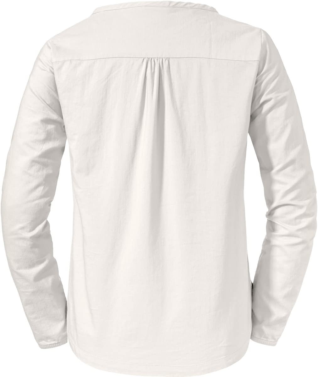 Schöffel Damen Catania Bluse 34 Whisper White, 34 Whisper White
