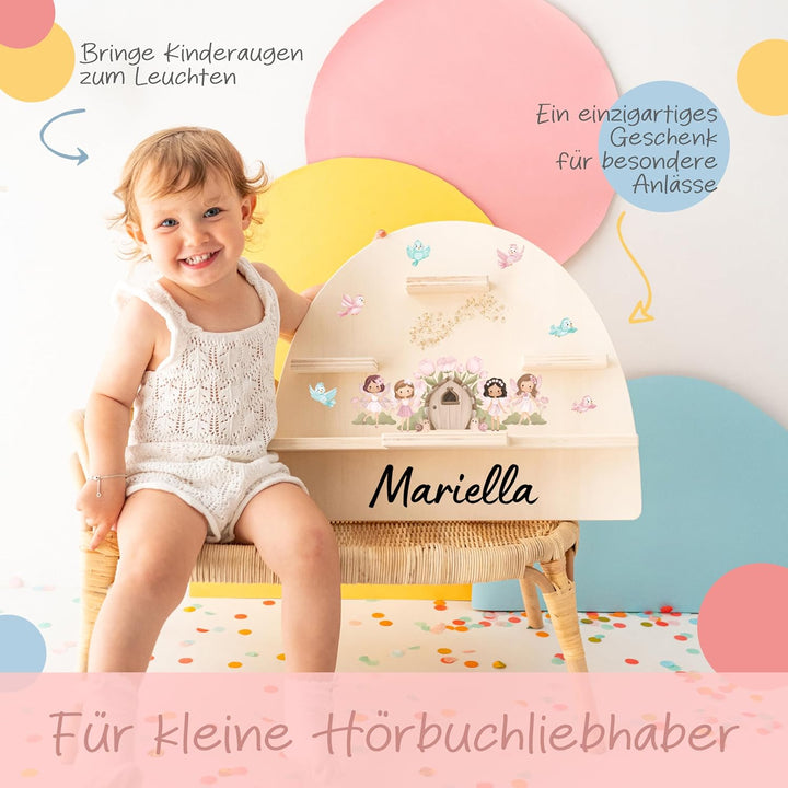 Personalisiertes Tonie Regal für Kinderzimmer - Magnetisches Toniebox Regal für Toniebox & Figuren m