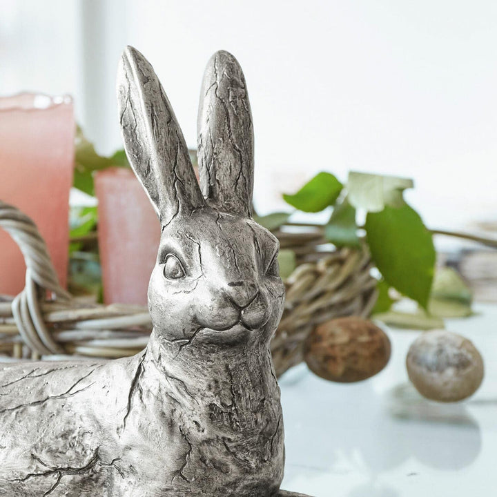 Loberon® Hase Fiorentin, von Hand geformt, handbemalt, zart glänzendes Design, Osterhase, Ostern, Os