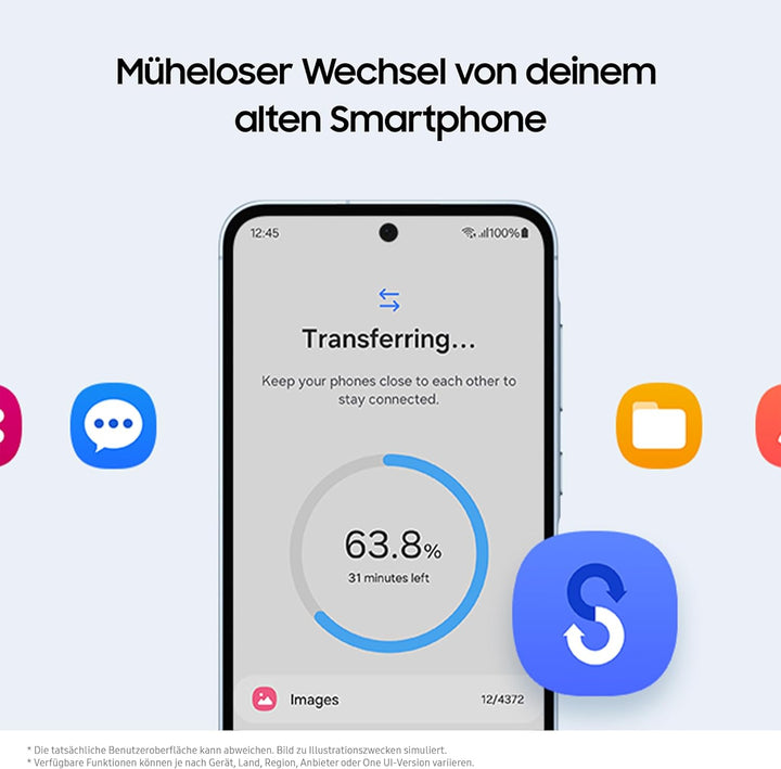 Samsung Galaxy A35 5G Smartphone, Android-Handy ohne Vertrag, 256 GB / 8 GB RAM, 2 Tage Akkulaufzeit