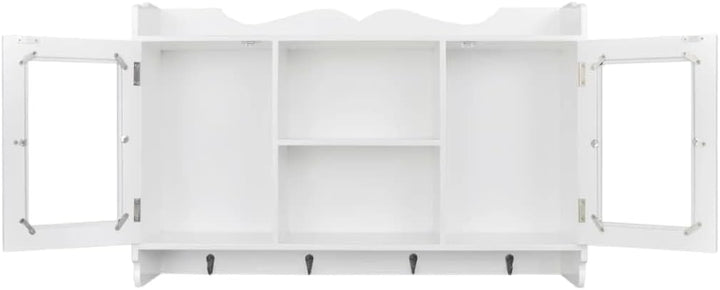 vidaXL Wandschrank Küchenschrank Landhaus Bücher/DVD/Gläser Schrank Regal MDF