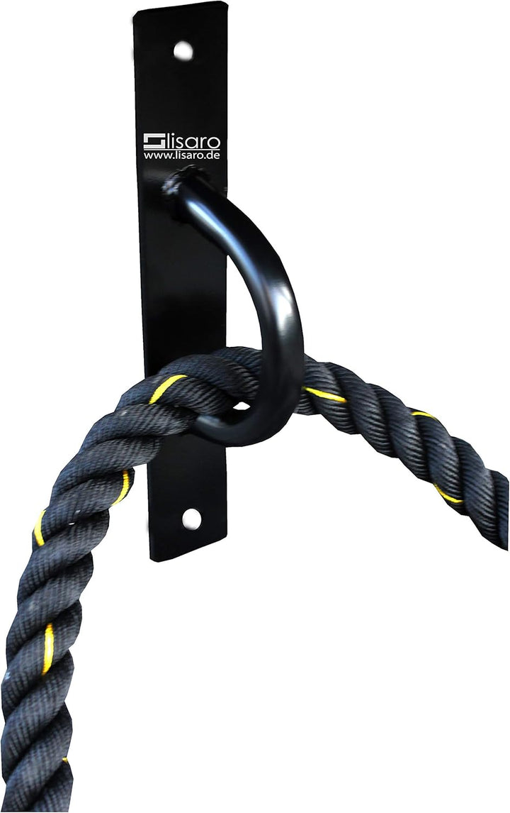 Lisaro Battlerope Halter mit 2 Schrauben, Wand-/Boden-Verankerung für Trainingsseil/Battle Rope, sch