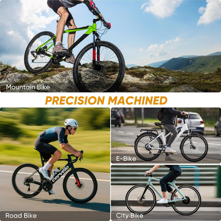 BESNIN Lenkervorbau Verstellbar für 25,4mm und 31,8mm Vorbau Fahrrad ±90° Einstellbar, 90/110/130/14