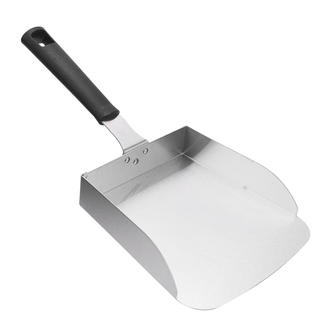 Edelstahl-Grillplatte-Nahrungsmittelbeweger, Professionelle Taco-Fleischschaufel, BBQ-Grill-Lebensmi