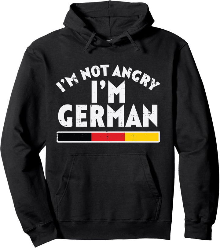 Not Angry Im Deutschland Flagge Lustig Oktoberfest Männer Frauen Kinder Pullover Hoodie